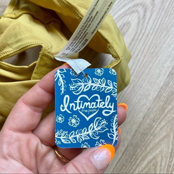 Free People NWT Intimately Yellow Bra/ Bralette w/ Underwire - Picture 3 of 8